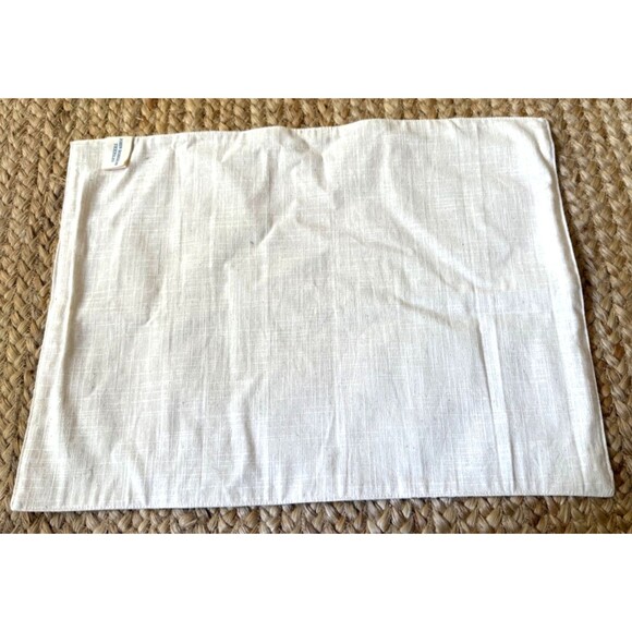 NEW John Robshaw Textiles Cotton Placemat 19" x 14" Brown Block Print - Picture 5 of 6